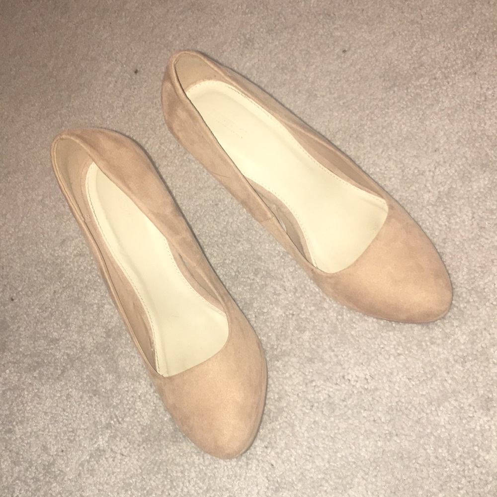 Tan high heels